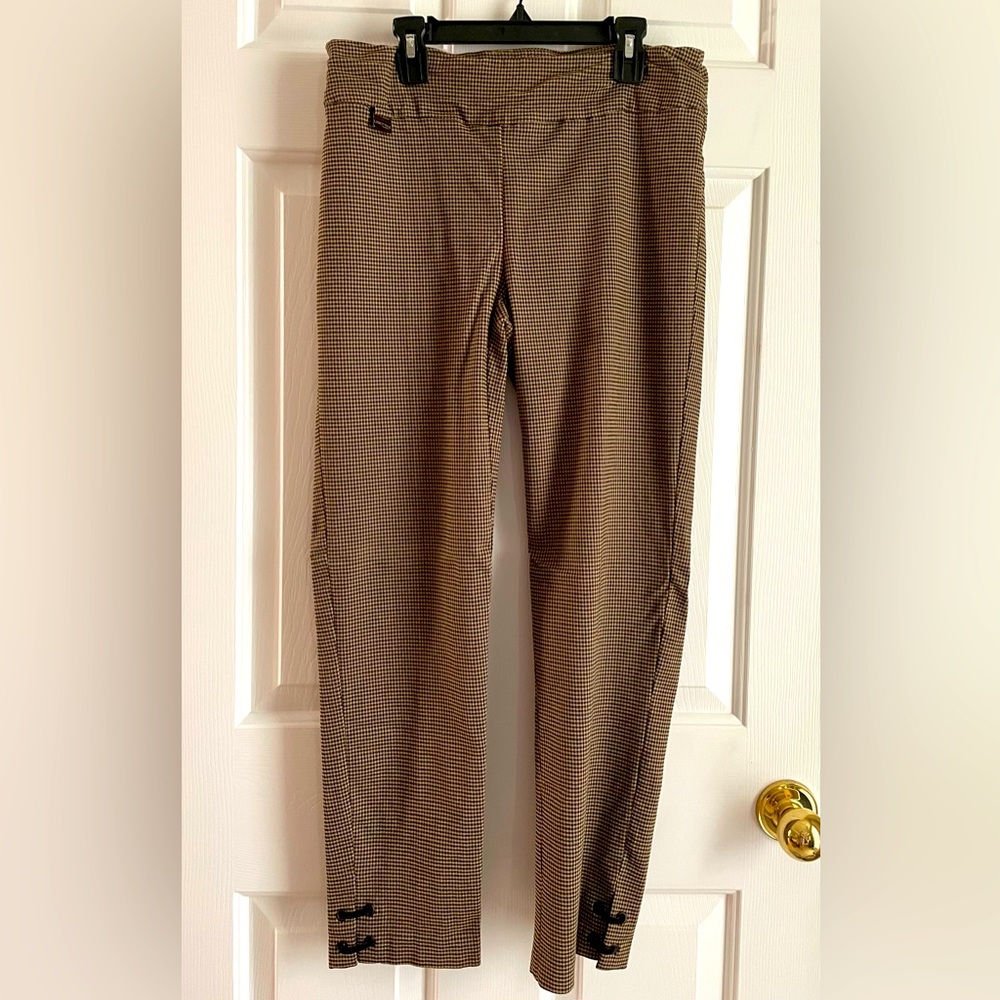 Lisette Brown/Tan Patterned Pants - image 1